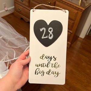 Chalk board countdown